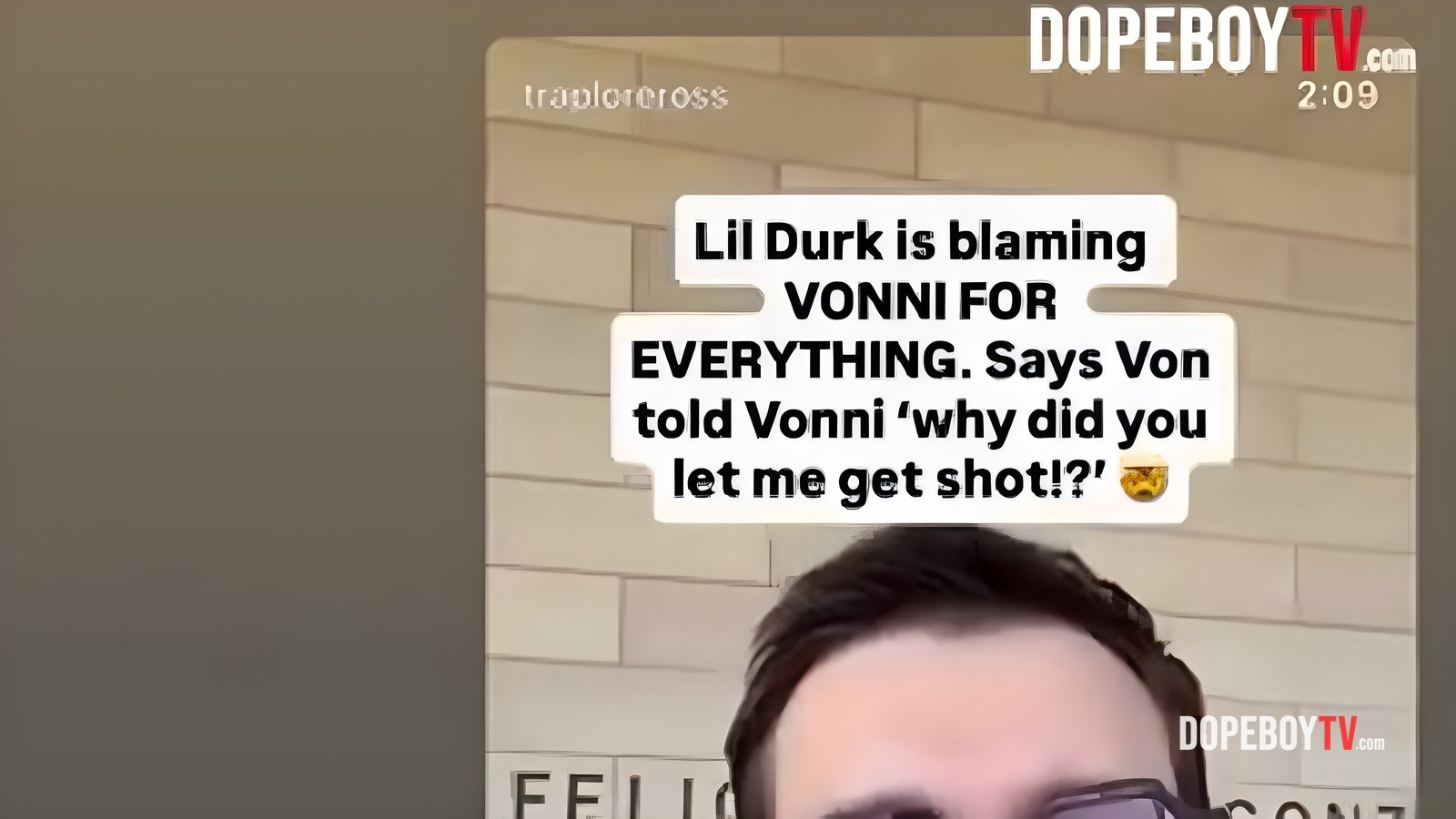 6ix9ine posts video claiming Durk is telling by blaming the murder plot on vonni