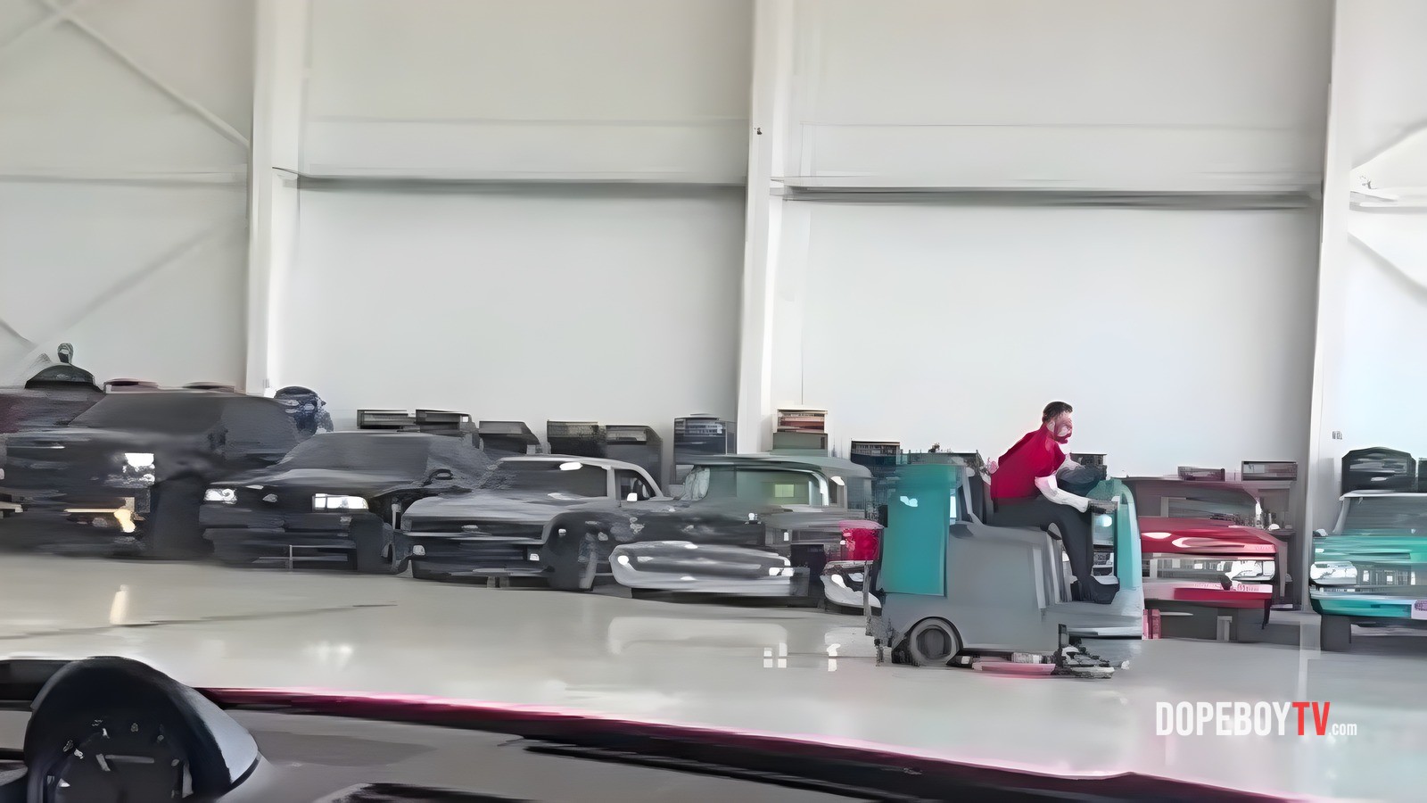Rick Ross Rolls in Style to His Private Jet Hangar!