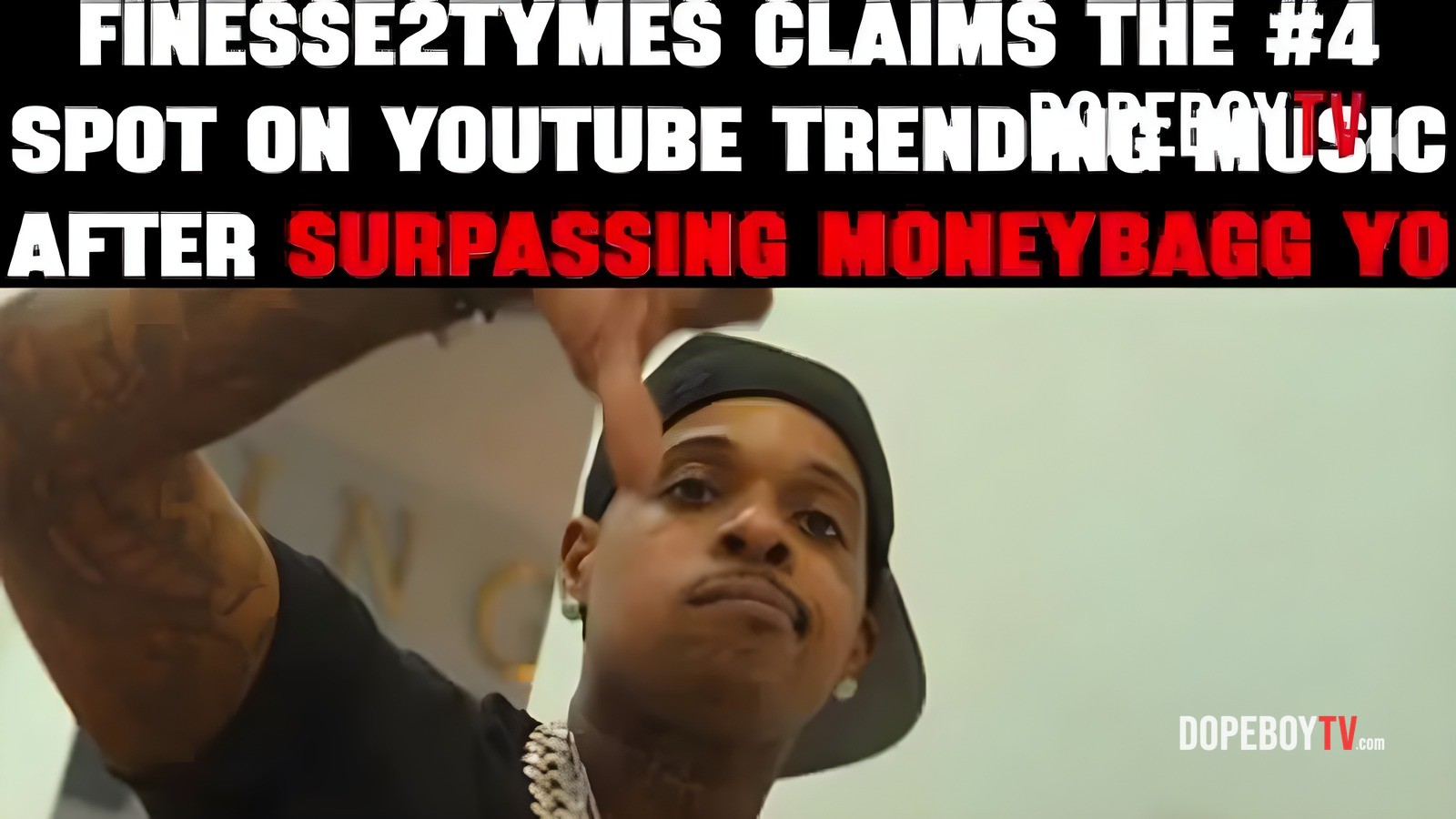 Finesse2Tymes Overtakes Moneybagg Yo on YouTube Charts—See His Epic Reaction!